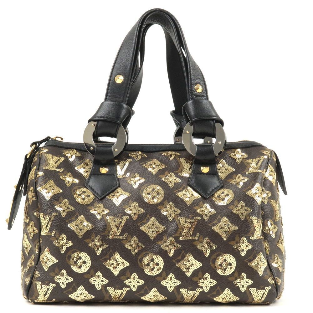 Louis Vuitton Monogram Eclipse Speedy Mini Boston Bag Noir
